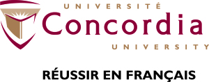 Logo de Réussir en français - Université Concordian / Concordia University - Réussir en français logo